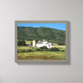 Patriot Barn Park City Utah Canvas Print