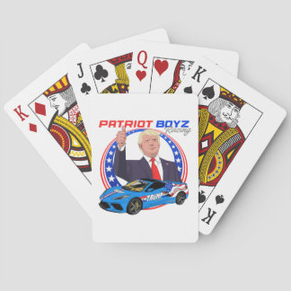 Patriot Boyz Racing & the Trump Corvette  Playing Cards