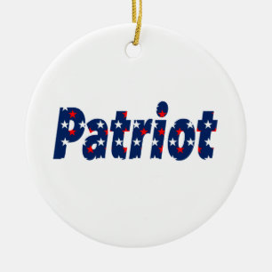 Patriot Ceramic Tree Decoration