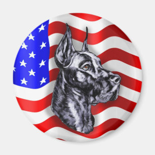 Patriot Dane Black Magnet