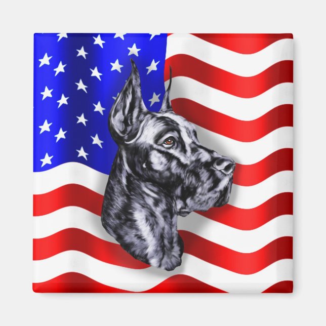Patriot Dane Black Magnet (Front)