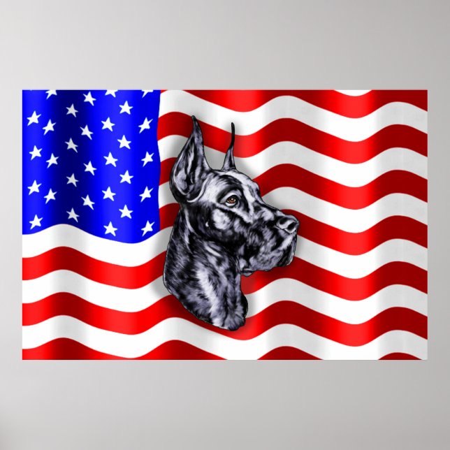 Patriot Dane Black Poster (Front)
