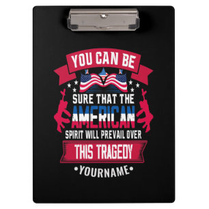 Patriot Day 9 11 American Spirit Clipboard