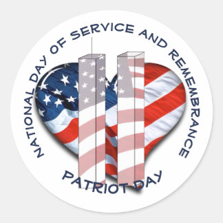 Patriot Day / Day of Remembrance Classic Round Sticker