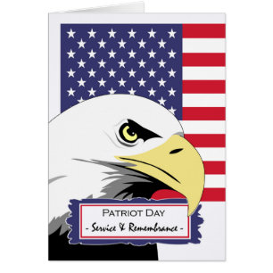 Patriot Day with Eagle and American Flag