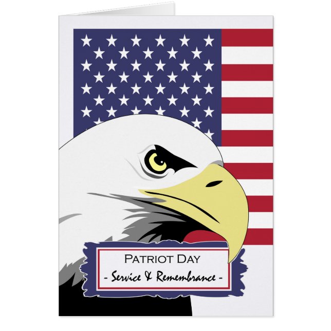 Patriot Day with Eagle and American Flag (Front)