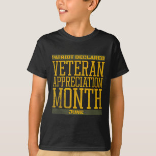 Patriot Declared Veteran Pride June Support T-Shirt