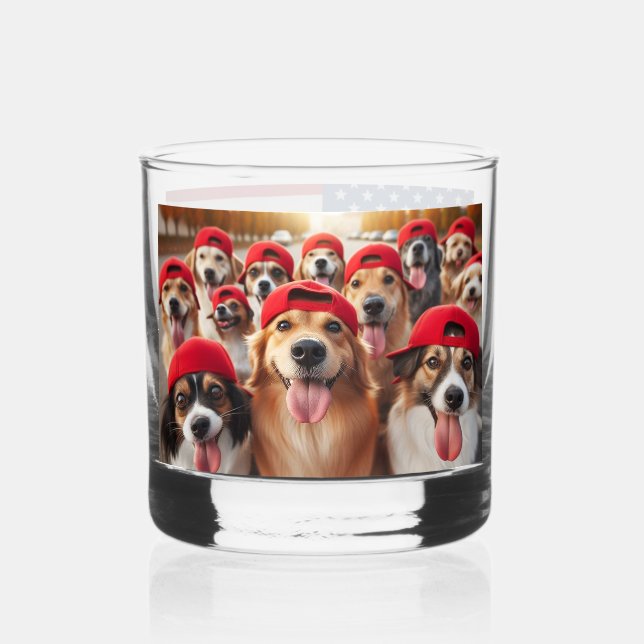 PATRIOT DOGS WHISKEY GLASS (Front)