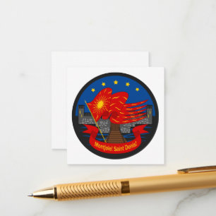 Patriot emblem Vive la France Enclosure Card
