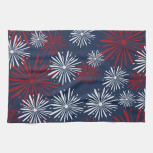 Patriot Fireworks Tea Towel