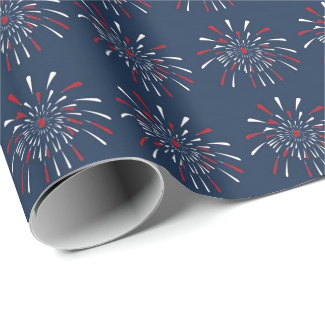 Patriot Fireworks Wrapping Paper (Roll Corner)
