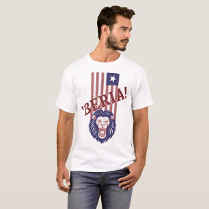 PATRIOT FLAG BLACK AND WHITE STAR AND STRIPES T-Shirt
