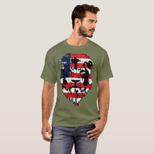 PATRIOT FLAG RED WHITE AND BLUE T-Shirt