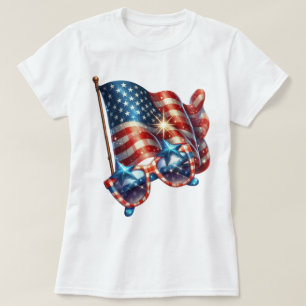 Patriot Gingham Art  T-Shirt