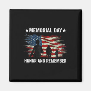 Patriot Honour And Remember Soldier Memorial Day Magnet