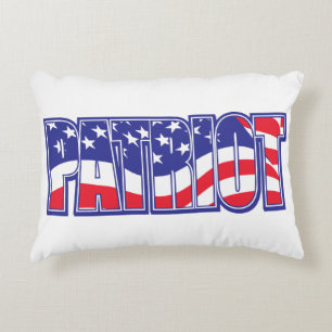 Patriot ina USA Flag Decorative Cushion