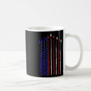 Patriot July 4th Fighter Jets Aeroplane Usa Flag K Coffee Mug