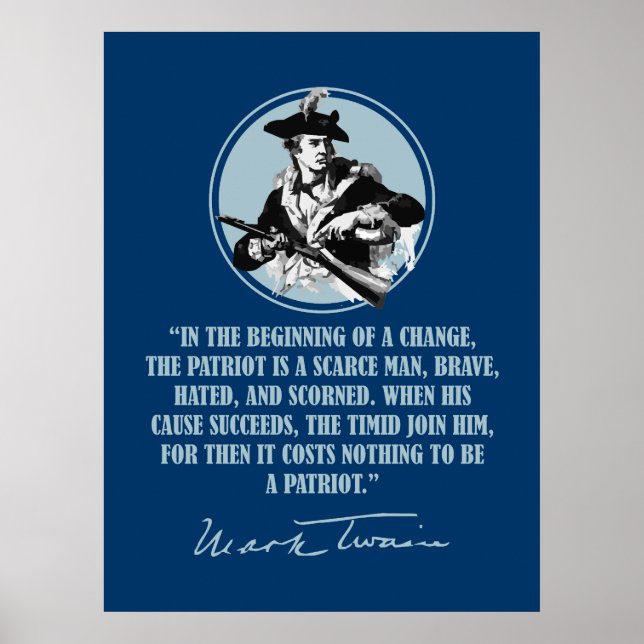 Patriot -Mark Twain Poster (Front)