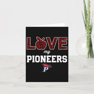 Patriot Pioneers Logo Love My Team Hs Card