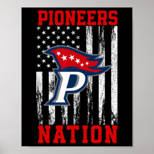 Patriot Pioneers Logo Nation Hs Poster