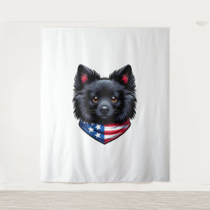 Patriot Pup Graphic Tee Tapestry