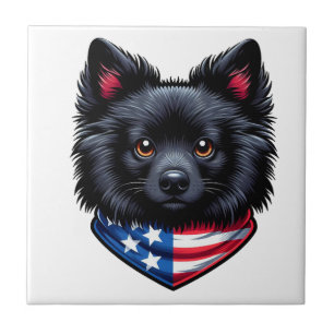 Patriot Pup Graphic Tee Tile