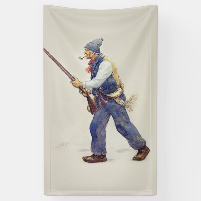 Patriot Quebec Rebellion 1837-1838 Henri Julien Banner (Vertical)