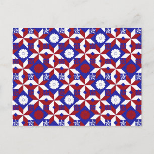 Patriot Quilt custom Postcard