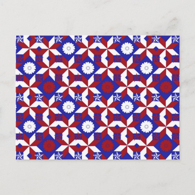 Patriot Quilt custom Postcard (Front)