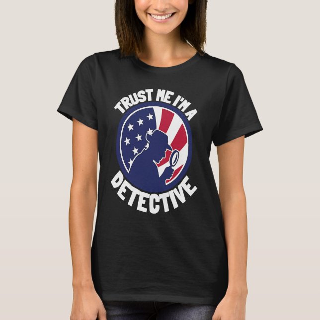 Patriot USA Detective Spy And Private Investigator T-Shirt (Front)