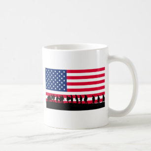 Patriot USA Soldiers flag motif Coffee Mug