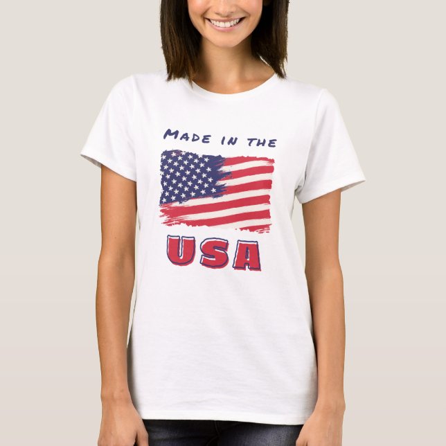 Patriot USA white womens T-Shirt (Front)