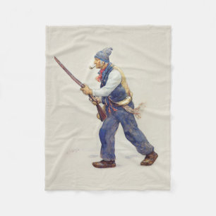 Patriote Québec Rébellion 1837-1838 Henri Julien Fleece Blanket