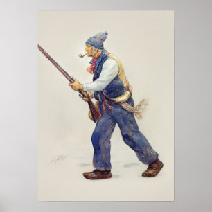 Patriote Québec Rébellion 1837-1838 Henri Julien Poster