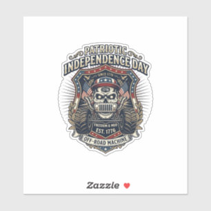Patriotic 1776 Off Road Skull Monster Truck Heavy