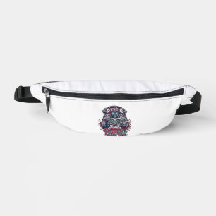 Patriotic 1776 Off Road Skull Monster Truck Heavy  Bum Bags