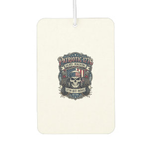 Patriotic 1776 Off Road Skull Monster Truck Heavy  Car Air Freshener