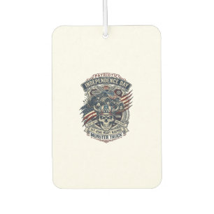 Patriotic 1776 Off Road Skull Monster Truck Heavy Car Air Freshener