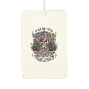 Patriotic 1776 Off Road Skull Monster Truck Heavy  Car Air Freshener
