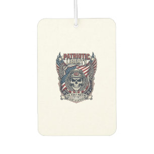Patriotic 1776 Off Road Skull Monster Truck Heavy  Car Air Freshener