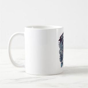Patriotic 1776 Off Road Skull Monster Truck Heavy Coffee Mug