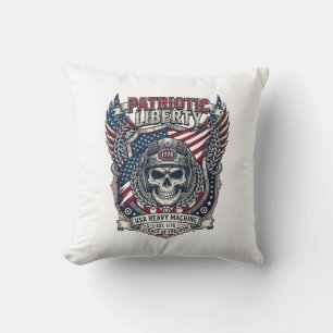 Patriotic 1776 Off Road Skull Monster Truck Heavy Cushion
