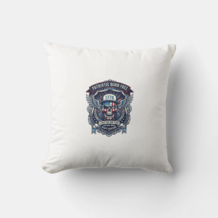 Patriotic 1776 Off Road Skull Monster Truck Heavy Cushion