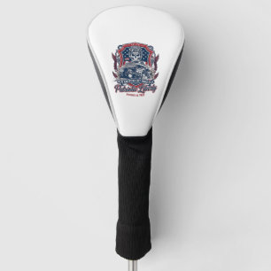 Patriotic 1776 Off Road Skull Monster Truck Heavy Golf Head Cover
