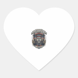 Patriotic 1776 Off Road Skull Monster Truck Heavy Heart Sticker