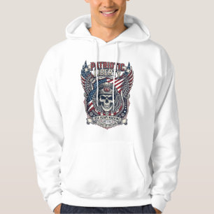 Patriotic 1776 Off Road Skull Monster Truck Heavy Hoodie