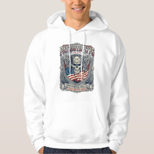 Patriotic 1776 Off Road Skull Monster Truck Heavy Hoodie