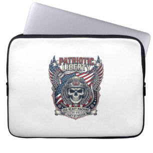 Patriotic 1776 Off Road Skull Monster Truck Heavy  Laptop Sleeve