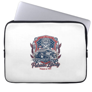 Patriotic 1776 Off Road Skull Monster Truck Heavy  Laptop Sleeve