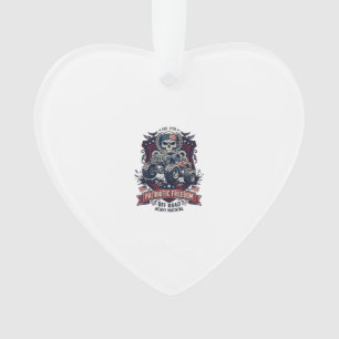 Patriotic 1776 Off Road Skull Monster Truck Heavy  Ornament